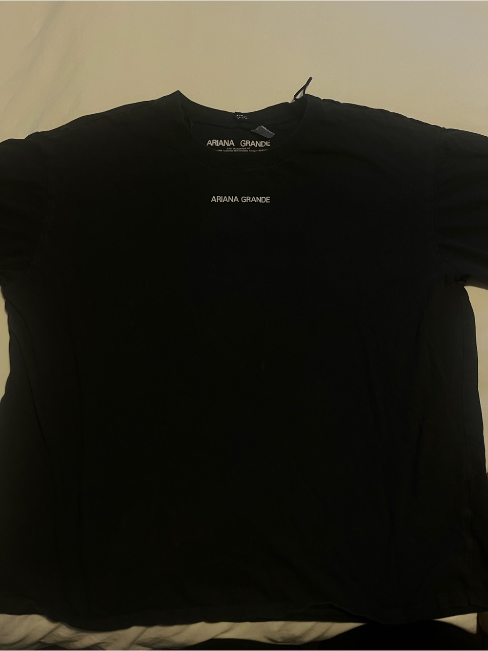 Ariana Grande Black T-Shirt – Graphic Print on Back
